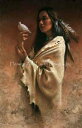 Lee Bogle クロスステッチ 刺しゅう チャート HAED 図案 【 Mini Native Girl With Dove 】 Heaven And Ea...
