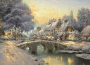 HAED クロスステッチ図案 Heaven And Earth Designs チャート 【Cobblestone Christmas Max Colors】 Thomas Kinkade