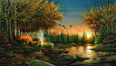 Terry Redlin クロスステッチ刺しゅうチャート HAED 図案 【Supersized Evening Solitude Max Colors】 He...