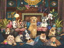 Brigid Ashwood クロスステッチ刺しゅうチャート HAED 図案 【Supersized Woofing From Home Max Colors】 Heaven And Earth Designs 難しい 輸入 上級者様向け