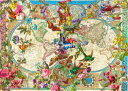 Aimee Stewart クロスステッチ刺しゅうチャート HAED 図案 【Birds Butterflies and Blooms World Map】 Heaven And Earth Designs 難しい 輸入 上級者様向け