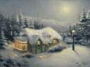 Thomas Kinkade クロスステッチ刺しゅうチャート HAED 図案 【Silent Night TK】 Heaven And Earth Design...
