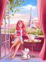 Uliana Babenko クロスステッチ刺しゅうチャート HAED 図案 【Mini Paris Morning】 Heaven And Earth Des...