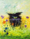 Cynthia Schmidt クロスステッチ刺しゅうチャート HAED 図案 【Black Cranky In Flowers】 Heaven And Ear...