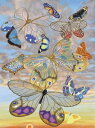 Ann Jasperson クロスステッチ図案 チャート HAED 手芸 上級者 【Mini Butterflies Clouds 2】 Heaven And Earth Designs 輸入 上級者 蝶 バタフライ 蝶々 ちょうちょ