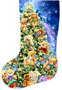 Dona Gelsinger クロスステッチ刺しゅうチャート HAED 図案 【Stocking Teddy Bear Tree Flipped】 Heaven...