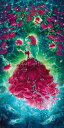 Jenoviya Art クロスステッチ刺しゅうチャート HAED 図案 【Mini Magic Roses】 Heaven And Earth Designs...