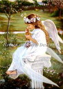Sandra Kuck クロスステッチ図案 チャート HAED 手芸 上級者 【Angel and Kitten】 Heaven And Earth Designs 輸入 上級者 天使 エンジェル 少女 女の子 カワイイ 可愛い かわいい