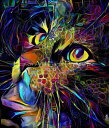 Lea Roche クロスステッチ刺しゅうチャート HAED 図案 【 Greyta Cat / Greyta Cat Max Colors 】 Heaven ...