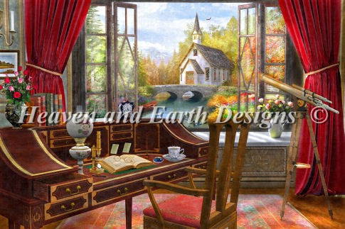 Dominic Davison クロスステッチ刺しゅうチャート HAED 図案 【Study View】 Heaven And Earth Designs..
