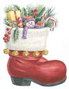 Carol Wilson クロスステッチ刺しゅうチャート HAED 図案 【Christmas Boot】 Heaven And Earth Designs ク...