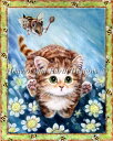 Heaven And Earth Designs (HAED) クロスステッチ刺繍 図案 輸入 猫と蜂 Bee Chase 全面刺し 上級者