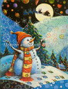 Heaven And Earth Designs (HAED) クロスステッチ刺繍 図案 輸入 クリスマスと雪だるま Mini Season Of Hope 全...