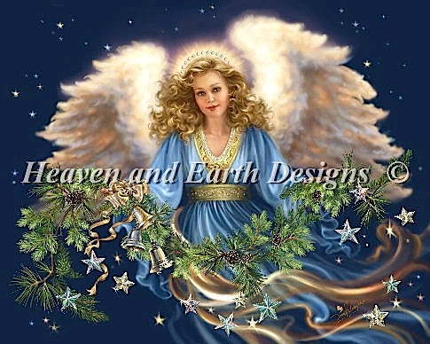 クロスステッチ刺繍 図案 輸入 Heaven And Earth Designs (HAED) クリスマスの祝福 Christmas Blessings 全面刺し 上級者