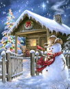ししゅうクロスステッチ図案 HAED クリスマス・コテージ Heaven And Earth Designs 輸入 Dona Gelsinger 上級者 Sup...