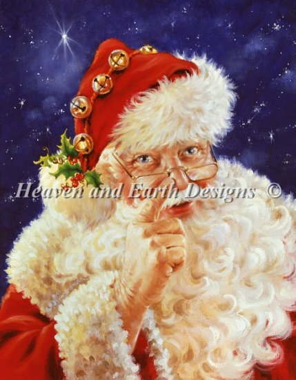 ししゅうクロスステッチ図案 HAED セイントニコラス Heaven And Earth Designs 輸入 Dona Gelsinger 上級者 Mini Old St. Nick 全面刺し