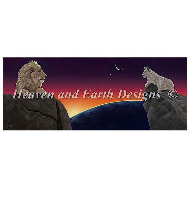 HAED 図案 クロスステッチ刺繍 輸入 Heaven And Earth Designs ライオン Connected 全面刺し 上級者