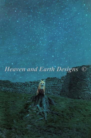 クロスステッチ刺繍 図案 HAED 輸入 Heaven And Earth Designs Aimee Stewart 寝ずの番 Night Watchman Right 全面刺し 上級者