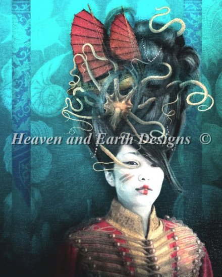 Heaven And Earth Designs HAED クロスステッチ刺繍 図案 Aimee Stewart 輸入 ワイルドフロンティアの女王 Queen of the Wild Frontier 全面刺し 上級者