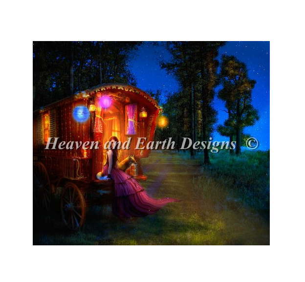 Heaven And Earth Designs HAED クロスステッチ刺繍 図案 輸入 Aimee Stewart 放浪 Wanderlust 全面刺し 上級者