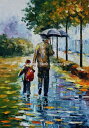 Leonid Afremov クロスステッチ刺しゅうチャート HAED 図案 【Supersized After School Max Colors】 Heav...