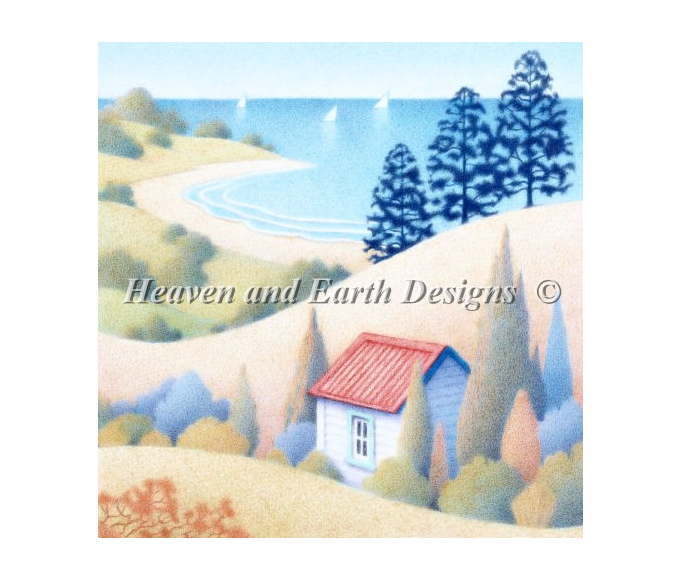クロスステッチ刺繍 図案 HAED 輸入 Heaven And Earth Designs 上級者 Gordon Fitchett 砂糖の小屋 Sugar Shack 全面刺し