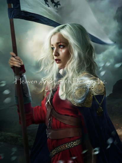 Bach, Alexandra V. クロスステッチ 刺しゅうチャート HAED 図案 【 Mini Dawn Of Victory 】 Heaven And Earth Designs 輸入 上級者