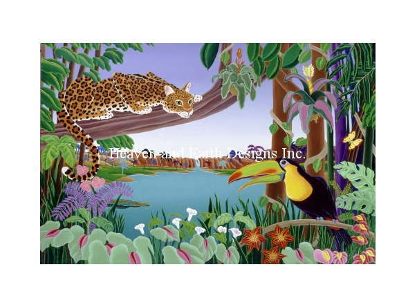 クロスステッチ刺繍 図案 HAED Heaven And Earth Designs 輸入 上級者 Raul Del Rio ジャングル Tommys..