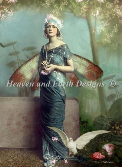 Heaven And Earth Designs クロスステッチ刺繍 図案 HAED 輸入 上級者 Charlotte Bird 夢の庭園 Dream Garden 全面刺し