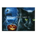 図案 Heaven And Earth Designs クロスステッチ刺繍 HAED 輸入 上級者 Irina Garmashova ハロウィンと黒猫/魅惑の城...