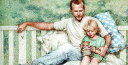 Heaven And Earth Designs クロスステッチ刺繍 HAED 図案 輸入 上級者 Yvonne Gilbert 父と娘 Father and ...