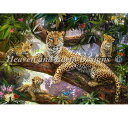 ししゅうクロスステッチ図案 HAED Heaven And Earth Designs 輸入 上級者 Jan Patrik Krasny 木の上のレオパードファ...