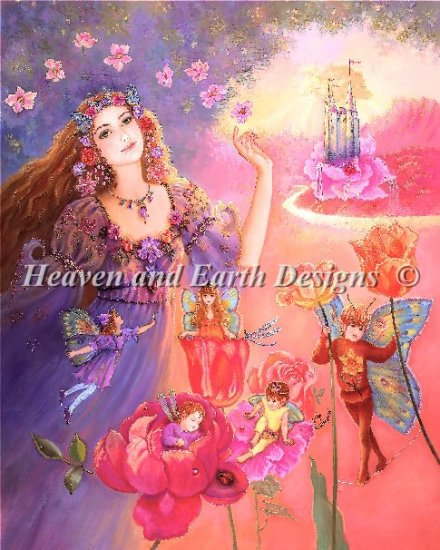 クロスステッチ刺繍 図案 Heaven And Earth Designs HAED 輸入 上級者 Judy Mastrangelo 植物の天地 Floras Realm 全面刺し