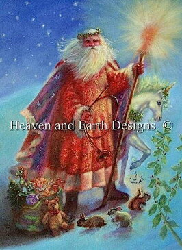 クロスステッチ刺繍 図案 Heaven And Earth Designs HAED 輸入 上級者 Judy Mastrangelo クリスマス An Old Fashioned Christmas 全面刺し