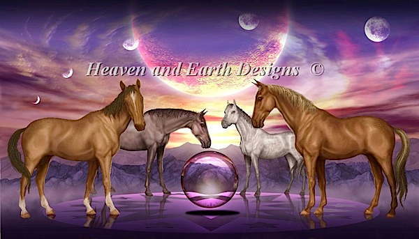 Heaven And Earth Designs クロスステッチ刺繍図案 輸入 HAED 上級者 Ciro Marchetti 集会 The Gathering 全面刺し