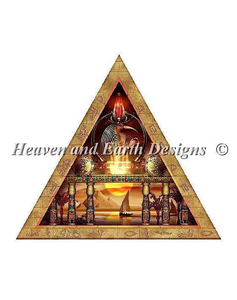 クロスステッチ刺繍図案 Heaven And Earth Designs 輸入 HAED 上級者 Ciro Marchetti ピラミッド Pyramid 2 全面刺し