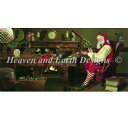 クロスステッチ刺繍図案 Heaven And Earth Designs 輸入 HAED 上級者 Dean Morrissey セイントニコラスの工作最終日 S...