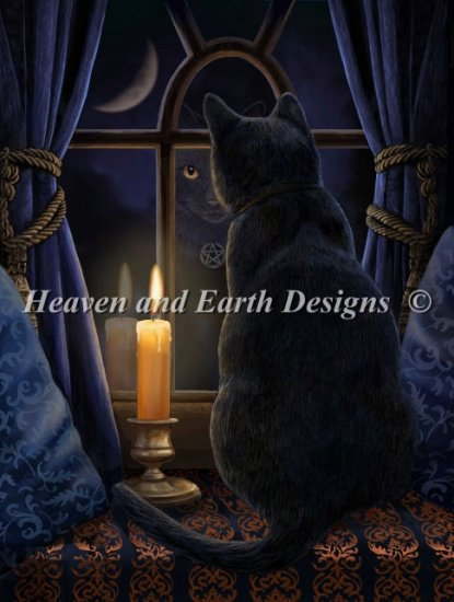 Heaven And Earth Designs クロスステッチ刺繍図案 輸入 HAED 上級者 Lisa Parker 真夜中の夜伽 Midnight Vigil 全面刺し