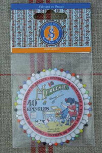 【DM便対応】Sajou待ち針(まち針セット)Disquede40épinglestêtedeverre-SajouPetitefillecousantサジューフランスメゾンサジューEPI_DIS_040_SAJ_03