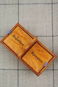 Sajou木製ボックスPetitpanierderangementpouraiguillesetépingles保管収納ケースフランスメゾンサジューBOIS_PAN_AIG_EPI