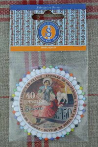【DM便対応】Sajou待ち針(まち針セット)Disquede40épinglestêtedeverre-SajouNormandebrodantサジューフランスメゾンサジューEPI_DIS_040_SAJ_06