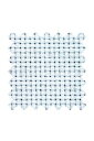 Sajou クロスステッチ刺しゅう布 5.5pts Aida Toile Aida 5,5 pts/cm Coupon 50 x 80 cm Coton - C...