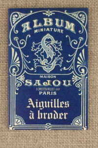 【DM便対応】Sajou先丸針(6本セット)クロスステッチSixaiguillesàbrodernuméros22,24et26-carnetAlbumbleuサジューフランスメゾンサジューAIG_CAR_BRO_SAJ_13