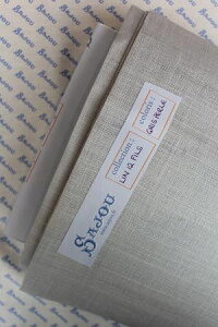 【DM便対応】Sajou32ctリネン刺しゅう布Lin-ChâteaudeVersailles70x70cm-GrisperleクロスステッチサジューフランスメゾンサジューT_LIN_12_C_070_070_GPER