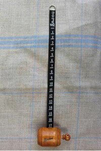 Sajou手巻き式木製メジャーMètredecouturièreenboisdecharmerubannoirサジューフランスノワールBOIS_MET_R_NOIR