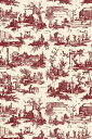 サジュー（SAJOU） プリント生地 45x65cm はぎれ 【COUPON TISSU TRAVAUX DE LA MANUFACTURE BORDEAUX MOTIF PRINCIPAL】 フランス T_SAJ_C_050_075_PER_10A 【予約】