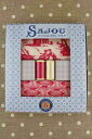 サジュー(SAJOU) ミシン糸2本と綿生地2種のボックスセット 【BOÎTE CADEAU TISSUS ET FILS PLAISIRS DE L...