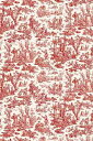 SAJOU Ȑn 45x65cm ͂ yCoupon tissu Offrande &#224; l'Amour miniature rougez tX T_SAJ_C_050_075_PER_14A y\z