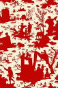 Sajou(サジュー) プリント生地 45x65cm はぎれ 【COUPON TOILE DE JOUY OFFRANDE À L'AMOUR OMB...