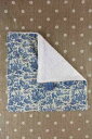 SAJOU 【予約】 フランス製 (ESSUIE-MAINS 25 X 25 CM OFFRANDE À L'AMOUR MINIATURE BLEU...